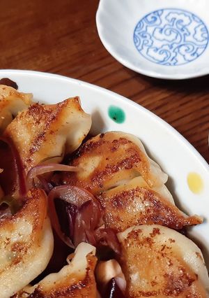雪松餃子でつくる焼き餃子の南蛮漬け風-レシピのメイン写真