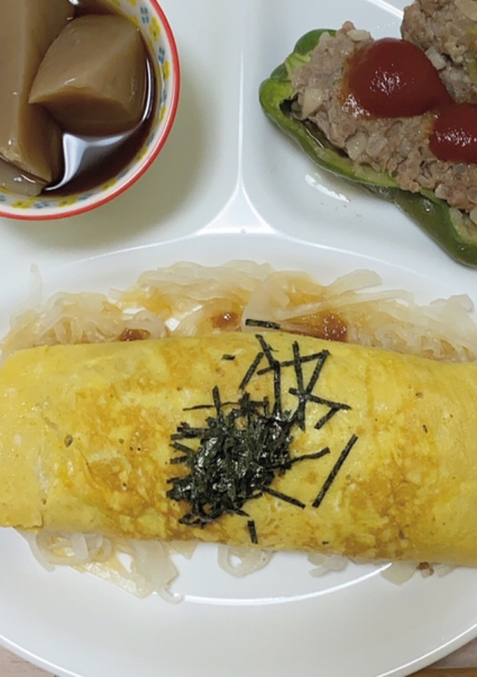 なめ茸で簡単！和風オムライス-レシピのメイン写真