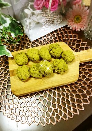 ヘルシー青汁クルミクッキー-レシピのメイン写真