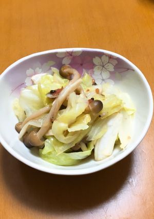 キャベツとしめじの梅おひたし-レシピのメイン写真