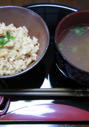 鶏皮とおあげの炊き込み御飯♪-レシピのメイン写真