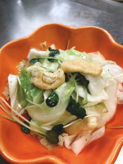 キャベツと油揚げのレンジ蒸し和え-レシピのメイン写真
