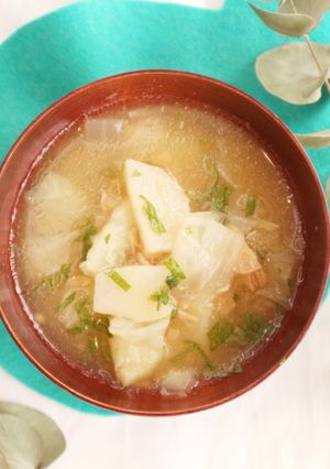 取り分け◎野菜たっぷりシーチキンお味噌汁-レシピのメイン写真