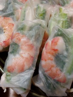 ヘルシー!蒸し鶏とゴーヤの生春巻!-レシピのメイン写真
