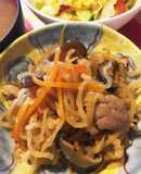 生姜が滲みる切干し大根の煮物（鶏胸肉入）