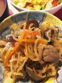 生姜が滲みる切干し大根の煮物(鶏胸肉入)-レシピのメイン写真