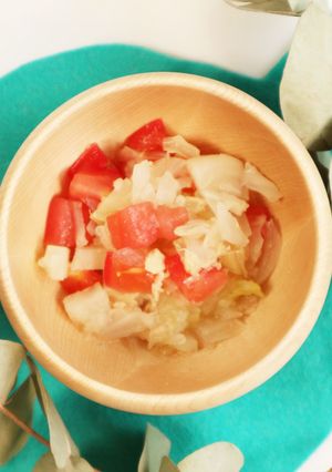 【離乳食後期】野菜とツナのだし和え-レシピのメイン写真
