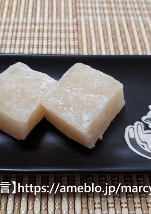レンジで簡単！もちもち林檎ぎゅうひ-レシピのメイン写真
