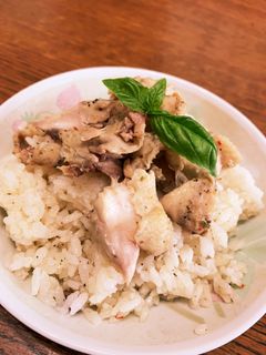 時短で簡単!バジルチキンピラフ♪-レシピのメイン写真