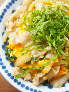 豚バラとたっぷり大葉の卵丼!-レシピのメイン写真