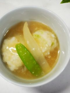 【介護食】白身魚と枝豆のあんかけ団子-レシピのメイン写真