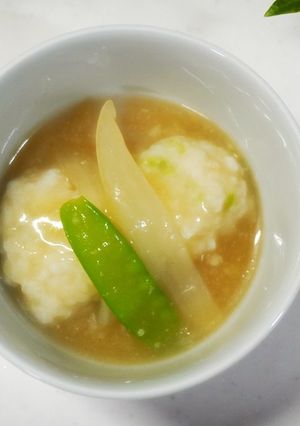 【介護食】白身魚と枝豆のあんかけ団子-レシピのメイン写真