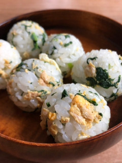 ほうれんそうしりしりおむすび-レシピのメイン写真