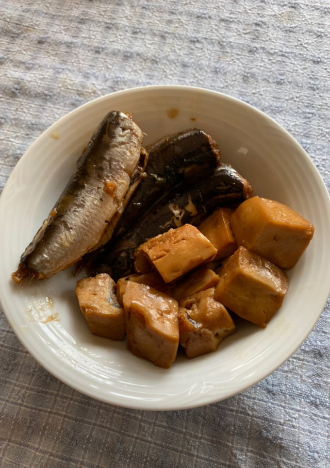 ご飯のお供にイワシと豆腐の炊いたん-レシピのメイン写真