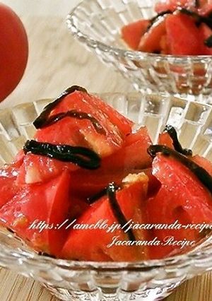 トマトの塩昆布サラダ-レシピのメイン写真