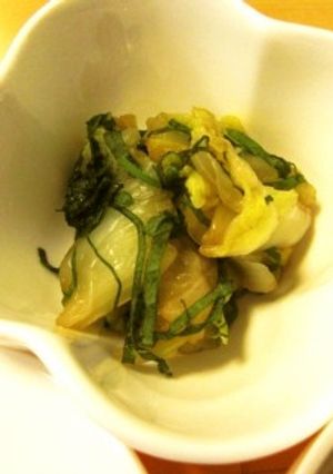 白菜の香り和え（透析食）-レシピのメイン写真