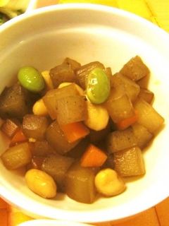 大豆の五目煮(透析食)-レシピのメイン写真