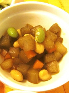大豆の五目煮(透析食)-レシピのメイン写真