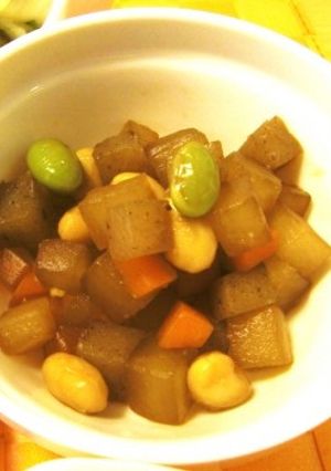 大豆の五目煮（透析食）-レシピのメイン写真