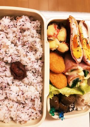 中学男子弁当①-レシピのメイン写真
