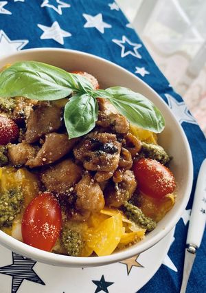 ハーブde絶品★バジル照り焼き親子丼♪-レシピのメイン写真