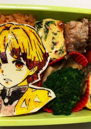 鬼滅の刃　キャラ弁　ぜんいつII-レシピのメイン写真