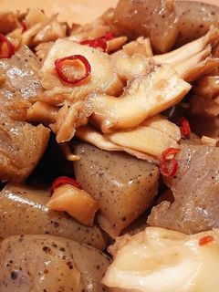 こんにゃくと舞茸のバター醤油炒め-レシピのメイン写真