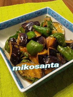 ✮ 茄子とピーマンの味噌炒め ✮-レシピのメイン写真