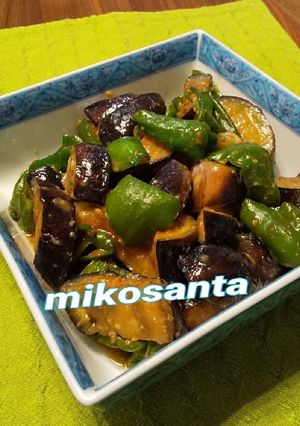 ✮ 茄子とピーマンの味噌炒め ✮-レシピのメイン写真