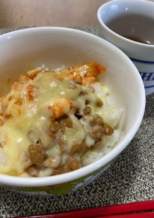 納豆キムチーズ丼-レシピのメイン写真