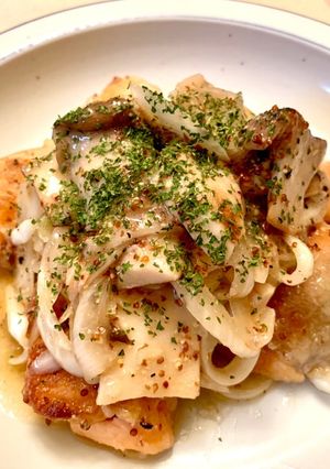 甘塩鮭とエリンギのマリネ☆マスタード風味-レシピのメイン写真