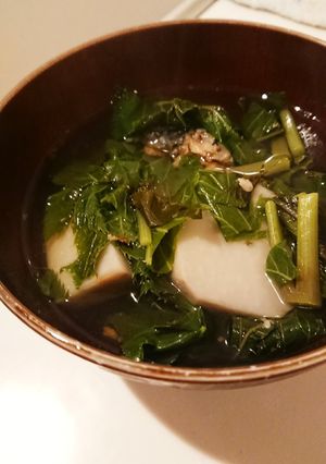 鯖の水煮缶まるごと汁※明日葉汁※鯖汁-レシピのメイン写真
