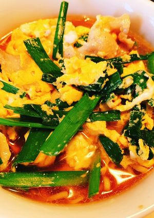 ごま油香る豚ニラ玉ラーメン-レシピのメイン写真