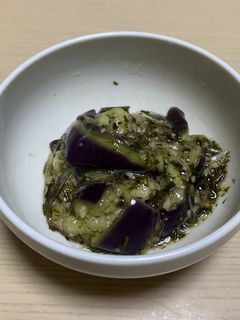 なすと新生姜のアカモク和え-レシピのメイン写真