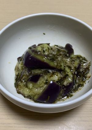 なすと新生姜のアカモク和え-レシピのメイン写真