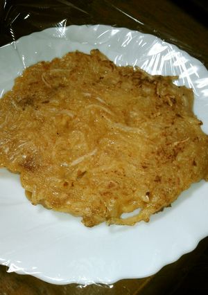 小麦粉ゼロ！水戻しパスタのお好み焼き！-レシピのメイン写真