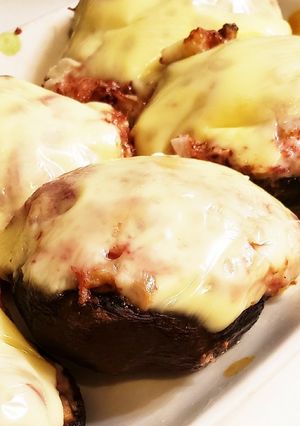 しいたけのマヨコンビーフチーズのせ-レシピのメイン写真