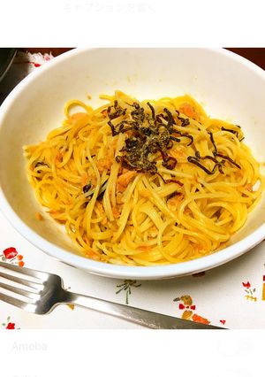 超簡単あえるだけ♡ツナ塩昆布パスタ-レシピのメイン写真