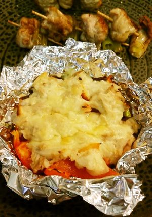 パプリカ里芋ツナクリチ焼き-レシピのメイン写真