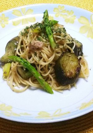ツナと夏野菜の爽やかレモンオリーブパスタ-レシピのメイン写真