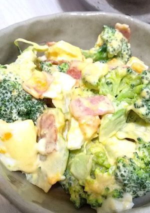 低糖質 ブロッコリーと茹で卵のマヨ和え-レシピのメイン写真