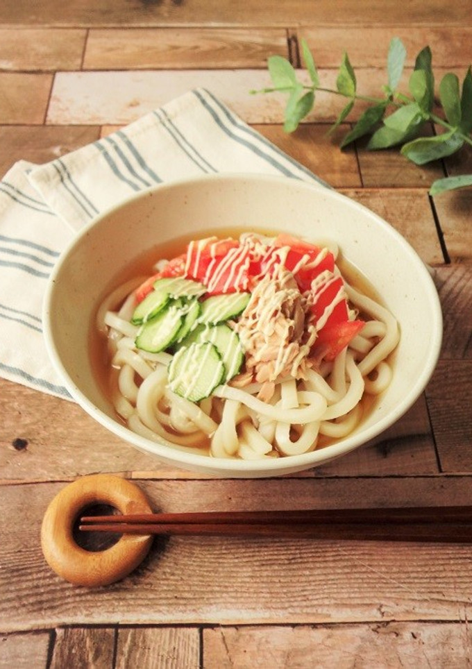 トマトとツナマヨの冷やしうどん-レシピのメイン写真