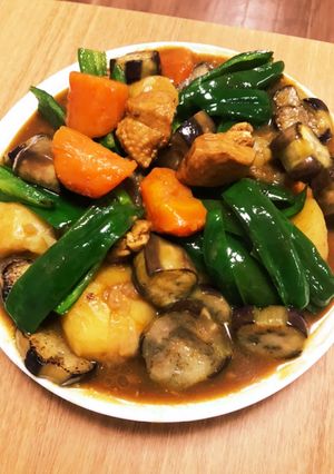 電気圧力鍋で作る具の大きいスープカレー-レシピのメイン写真