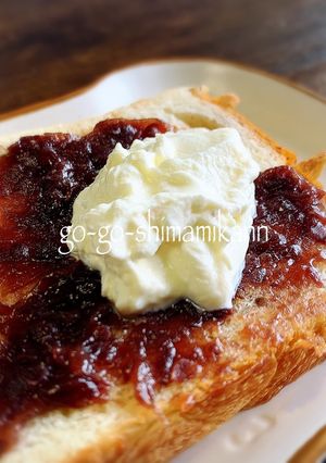 あんこと塩生クリームのトースト-レシピのメイン写真