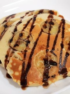 朝食、おやつに!完熟バナナ救済パンケーキ-レシピのメイン写真