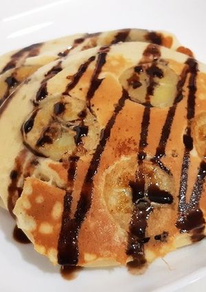 朝食、おやつに！完熟バナナ救済パンケーキ-レシピのメイン写真
