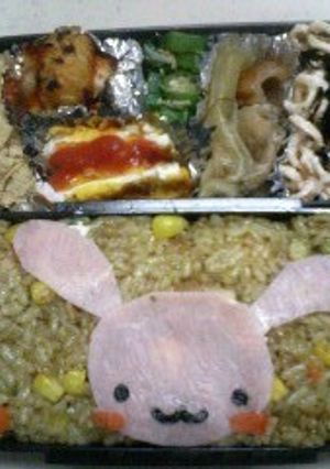 お弁当に☆炊飯器でカレーな炊き込みご飯☆-レシピのメイン写真