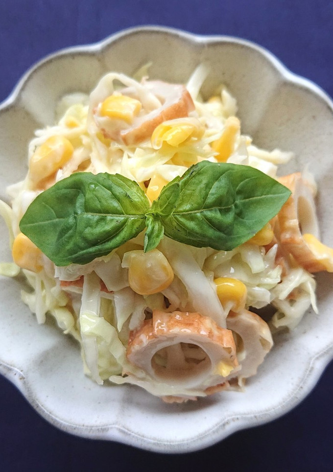 ５分キャベツととうもろこしとちくわサラダ-レシピのメイン写真