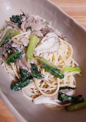簡単♪野菜とたらこのクリームパスタ-レシピのメイン写真