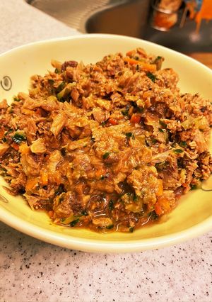 サバ味噌缶でなめろう(^^)はんぺん焼き-レシピのメイン写真